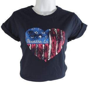 Ouray Heart Shaped Flag Alexandria LA Tee